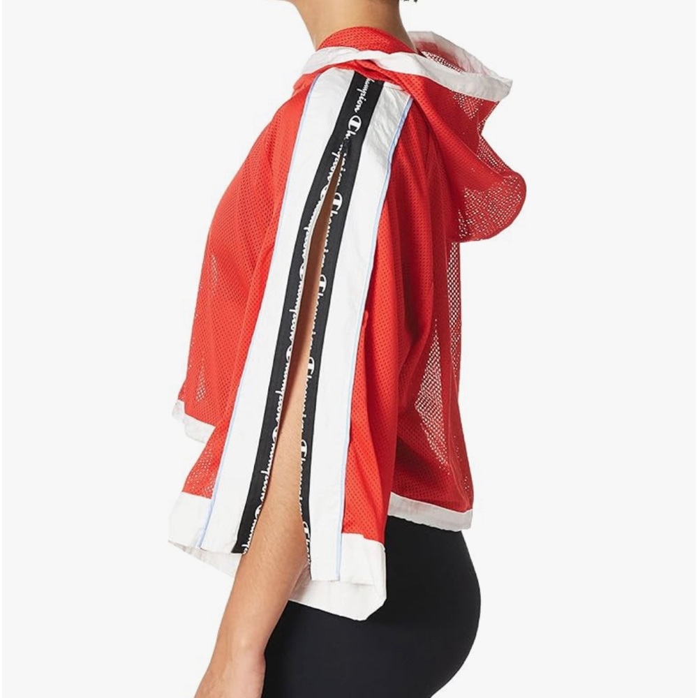 Price for 1 red Champion bell sleeve mesh hoodie - Picture 2 of 5